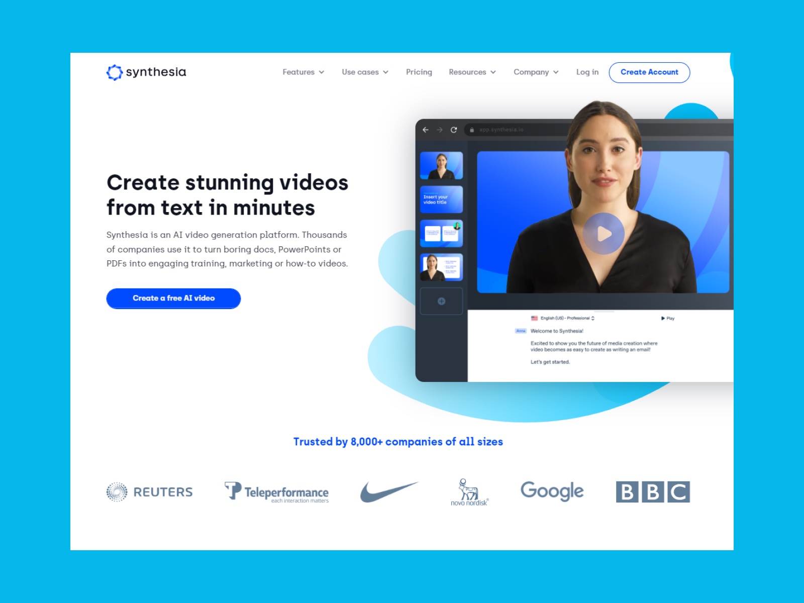 Synthesia AI Videos From Text